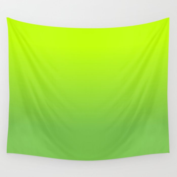 LIME GREEN OMBRE PATTERN Wall Tapestry