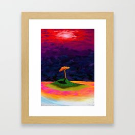 Psychedelic Mushroom Framed Art Print
