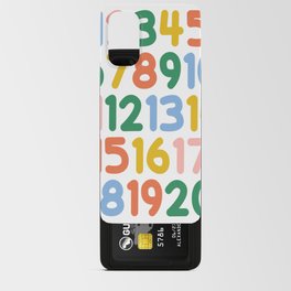 Numbers Poster - Colorful 123 Nursery Prints Android Card Case