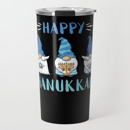 Hanukkah Gnome Menorah 2021 Happy Hanukkah Travel Mug