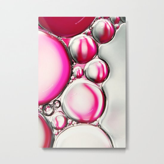 Raspberry Ripple Metal Print