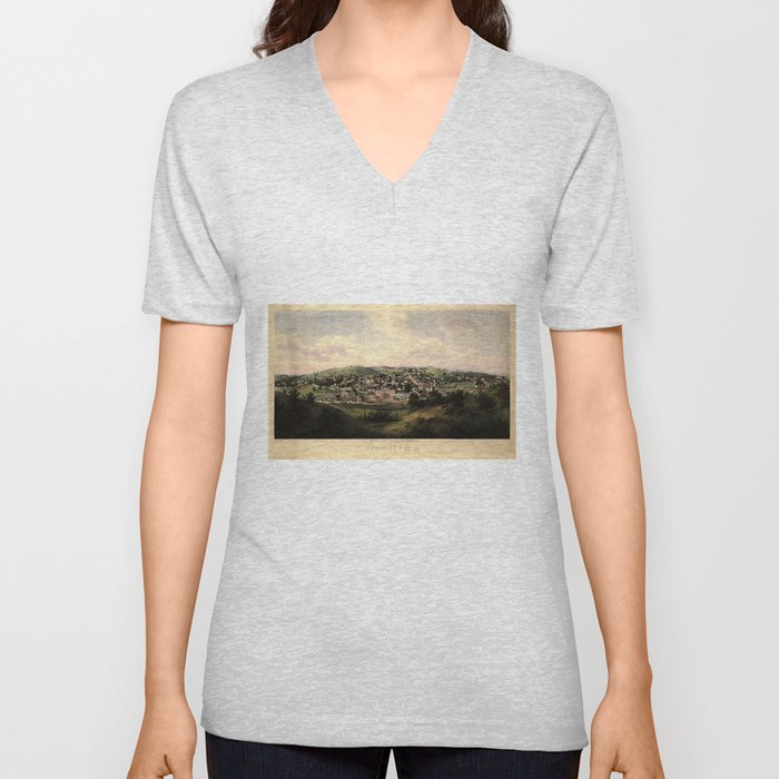 Staunton, Virginia (1857) V Neck T Shirt