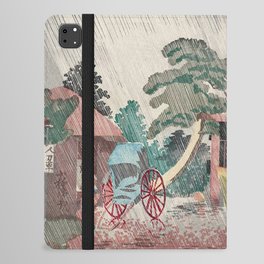 Kobayashi Kiyochika - Umewaka Shrine iPad Folio Case
