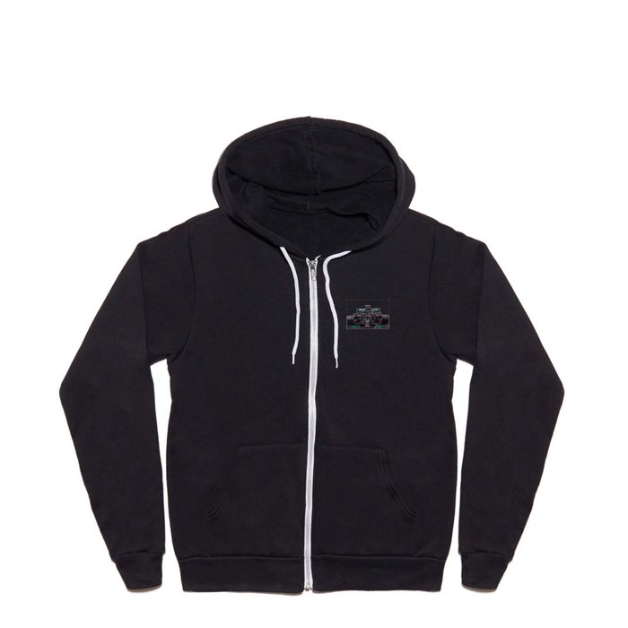 Lewis Hamilton Full Zip Hoodie by Daro Art Cars Society6