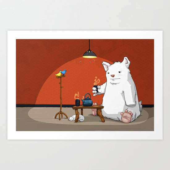 Tea for Three Art Print