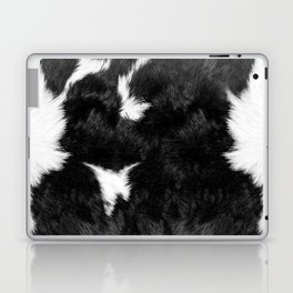 Luxe Animal Print Cowhide in Black and White Laptop Skin
