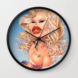 Claudia Schiffer Wall Clock