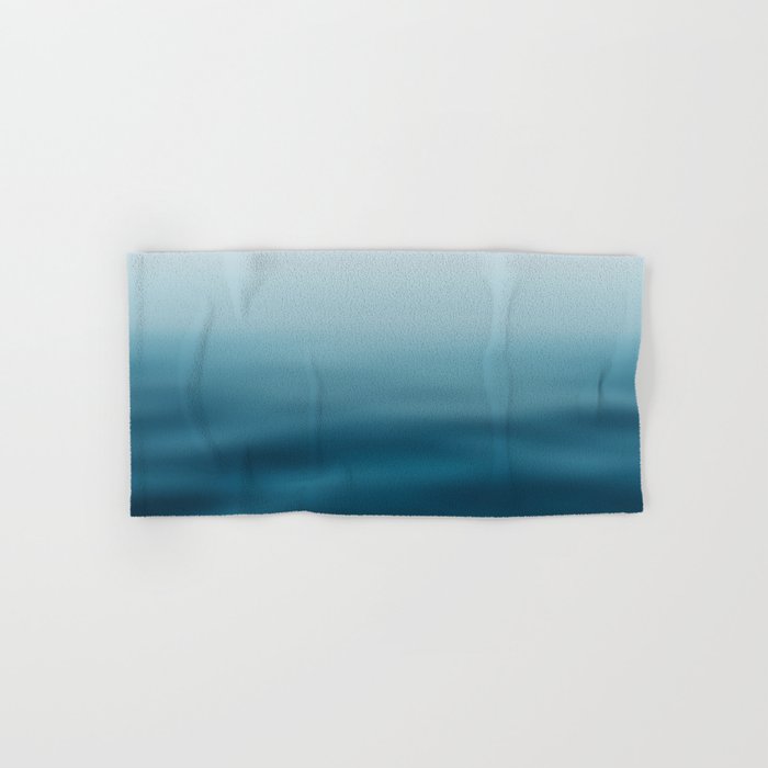  blue white gradient - water color, abstract ocean blur Hand & Bath Towel