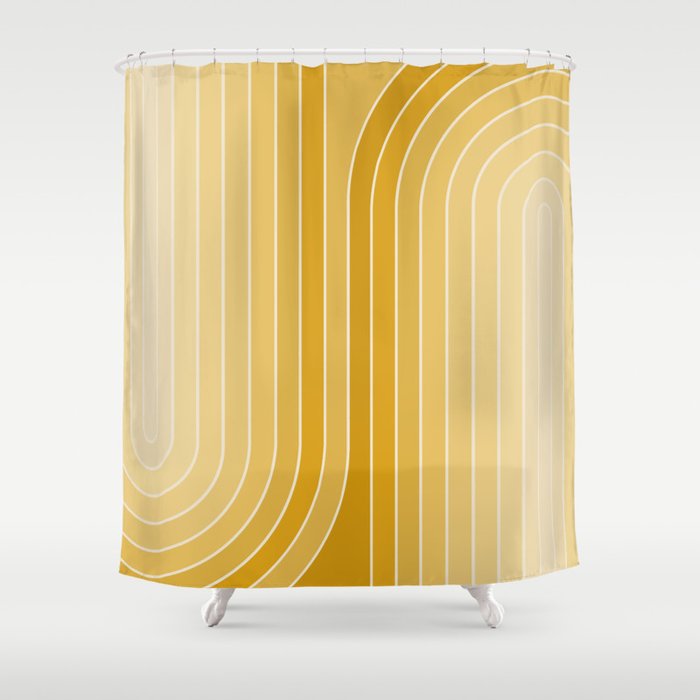 Gradient Curvature VII Shower Curtain
