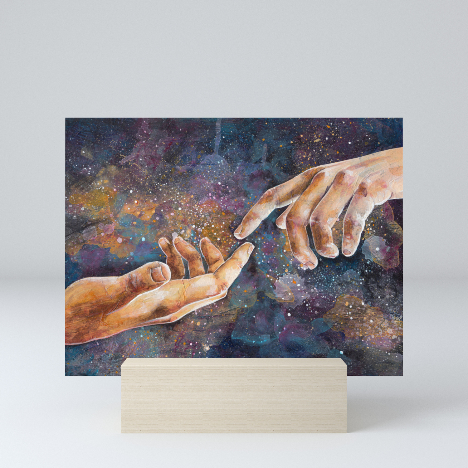 Universe In Hand Mini Art Print By Ruthmeharg