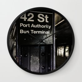 42nd street subway stop Wall Clock