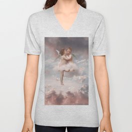 L'Amour et Psyché, enfants Sunset Clouds V Neck T Shirt