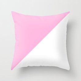 Pink/White Throw Pillow