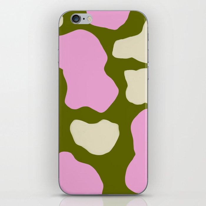 Colorful Retro Cow Spots iPhone Skin