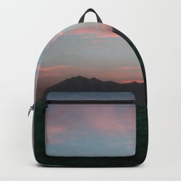 Mexico Photography - Beautiful Pink Sunset Over The Mountains Backpack