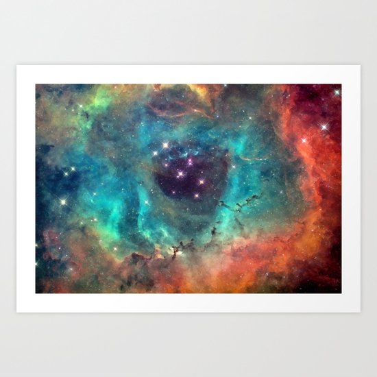 Colorful Nebula Galaxy Art Print