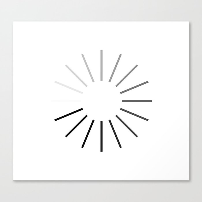 Loading Loading Symbol Graphic Design Gradient Canvas Print