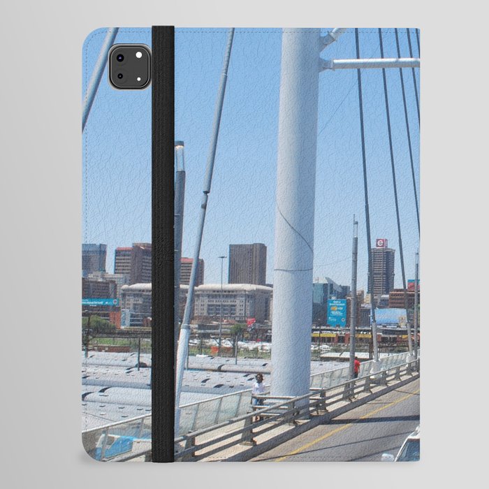 South Africa Photography - Double-Decker Bus Driving Over A Bridge iPad Folio Case
