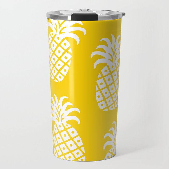 Pineapple Twist 332 Yellow Travel Mug