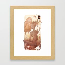 Fairy and Bird Framed Art Print
