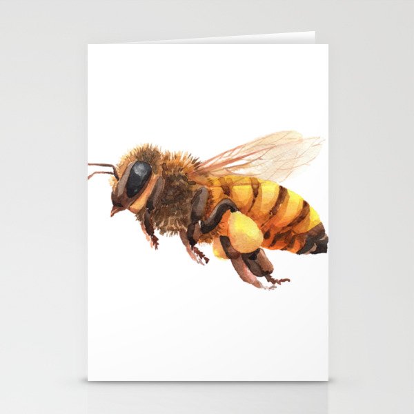 Bee Painting Stationery Cards