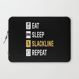 Eat Sleep Slackline Slacklining Laptop Sleeve