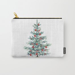 Christmas tree with red balls Carry-All Pouch