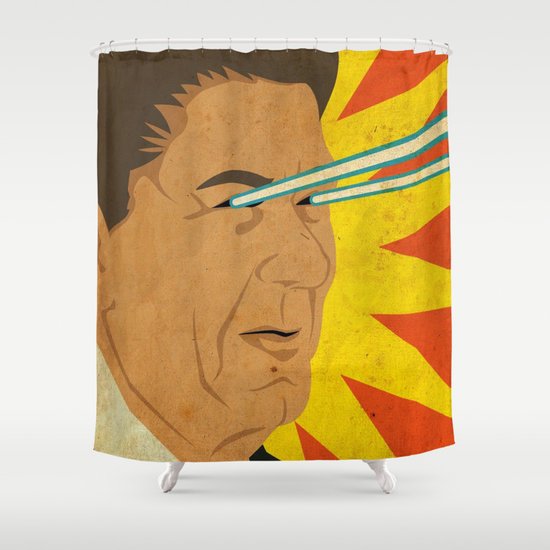 Ronald Raygun Shower Curtain
