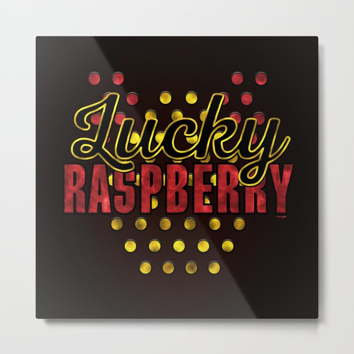Lucky Raspberry Metal Print