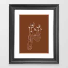 Sit with these emotions Framed Art Print