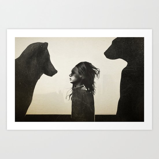 Unusual Encounter Art Print