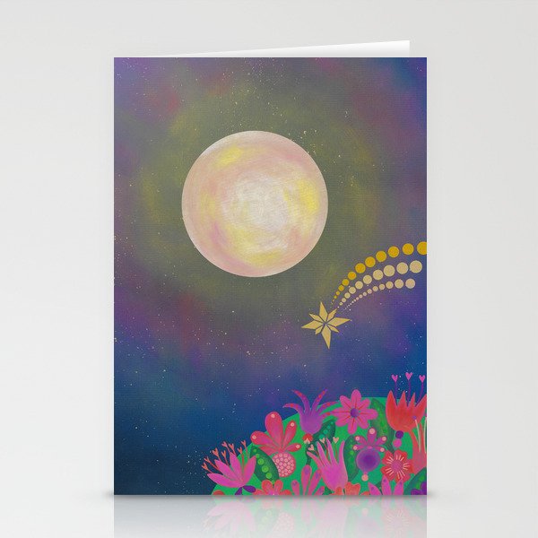 Full Moon and Earth  Stationery Cards