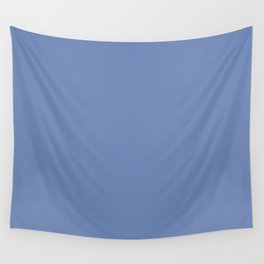 Medium Blue Single Solid Color Coordinates with PPG Kimono PPG17-04 Color Crush Collection Wall Tapestry