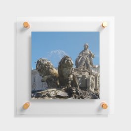 Spain Photography - Beautiful Fountain In Madrid Floating Acrylic Print