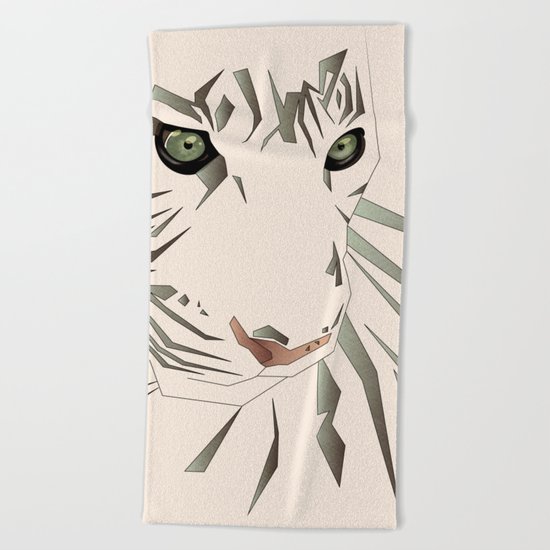 Tiger's Tranquility Beach Towel