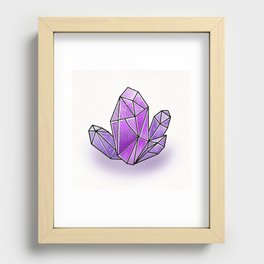 Amethyst Cluster  Recessed Framed Print