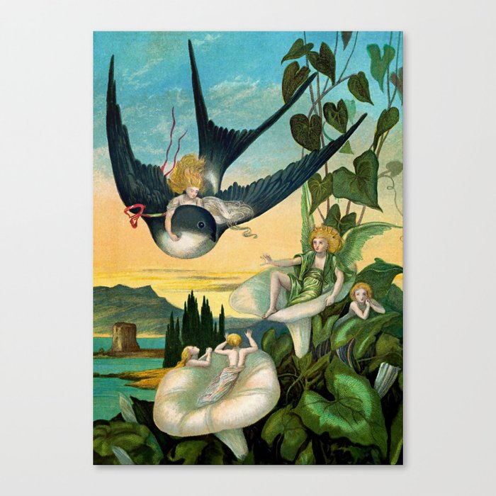 “Born on the Swallow’s Back” by Eleanor Vere Boyle Canvas Print