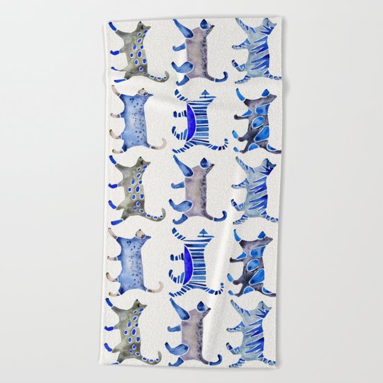 Cat Collection – Blue Palette Beach Towel