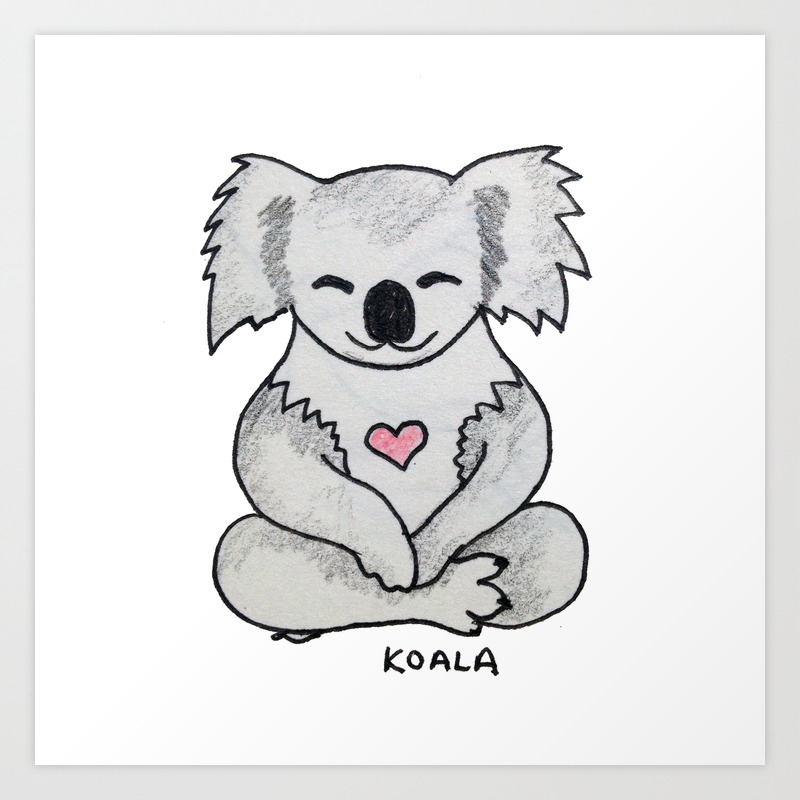 koala love drawing