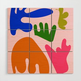 14 Henri Matisse Inspired 220527 Abstract Shapes Organic Valourine Original Wood Wall Art