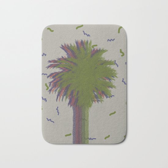 Palm retro Bath Mat