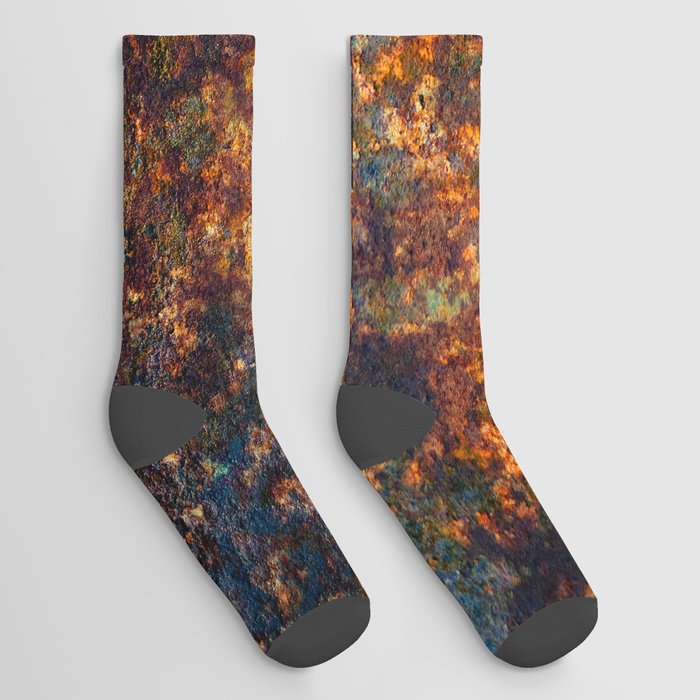 large Rust background Socks