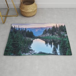 Hikers Bliss Perfect Scenic Nature View \ Mountain Lake Sunset Beautiful Backpacking Landscape Photo Rug | Decor Mountains Sun, Dorm Photo Of The, Abstractmountains, Landscape Photograph, Hiker Hiking Bliss, Sunrise Clouds Cloud, Animal Set Rise Wild, Woodlands Adventure, Lust Fantasy Sunset, Photo 