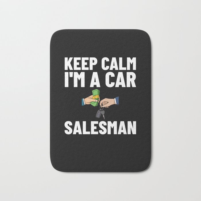 Used Car Salesman Auto Seller Dealership Bath Mat