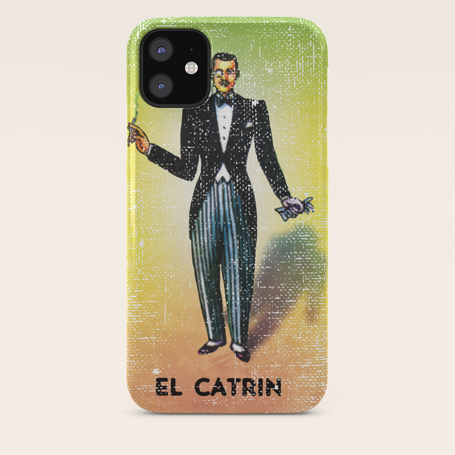 El Catrin Mexican Loteria Bingo Card Iphone Case By Casadeloteria Society6