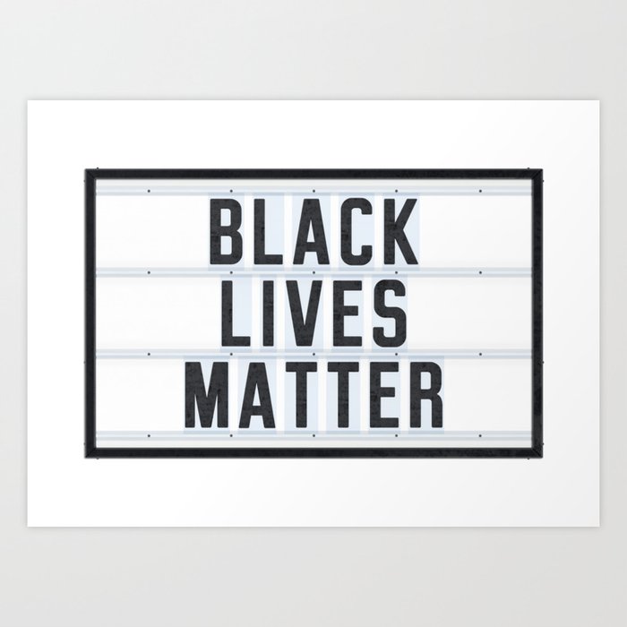 Black Lives Matter - Lightbox Art Print