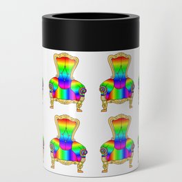 Colorful Rainbow Victorian Cheerful Chair Can Cooler