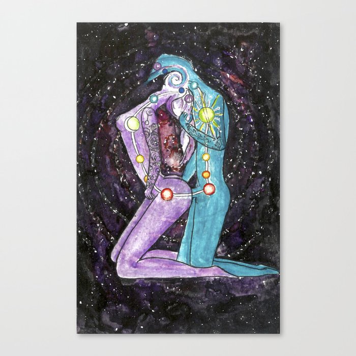 Love is a Vortex - Chakra Spiritual Kundalini Yoga Sex Canvas Print