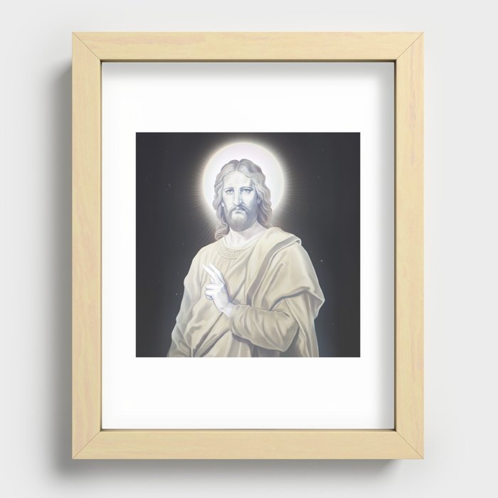 The Savior Recessed Framed Print