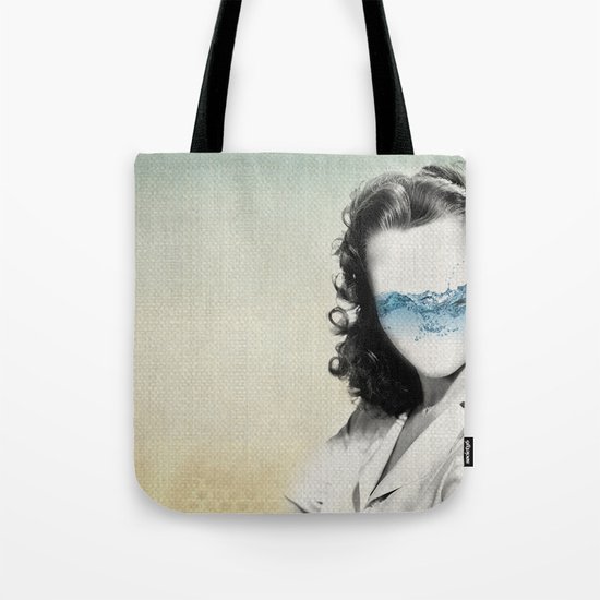 the glass half full Tote Bag